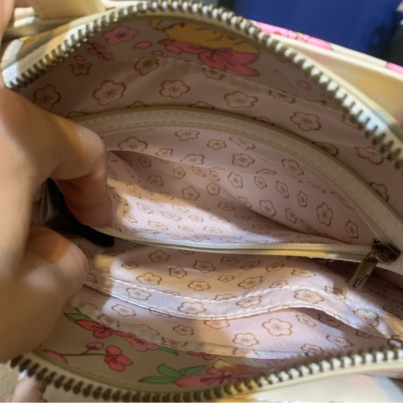 Loungefly Pokemon Pikachu & Eevee Floral Cherry Blossom Crossbody Bag - Picture 8 of 11